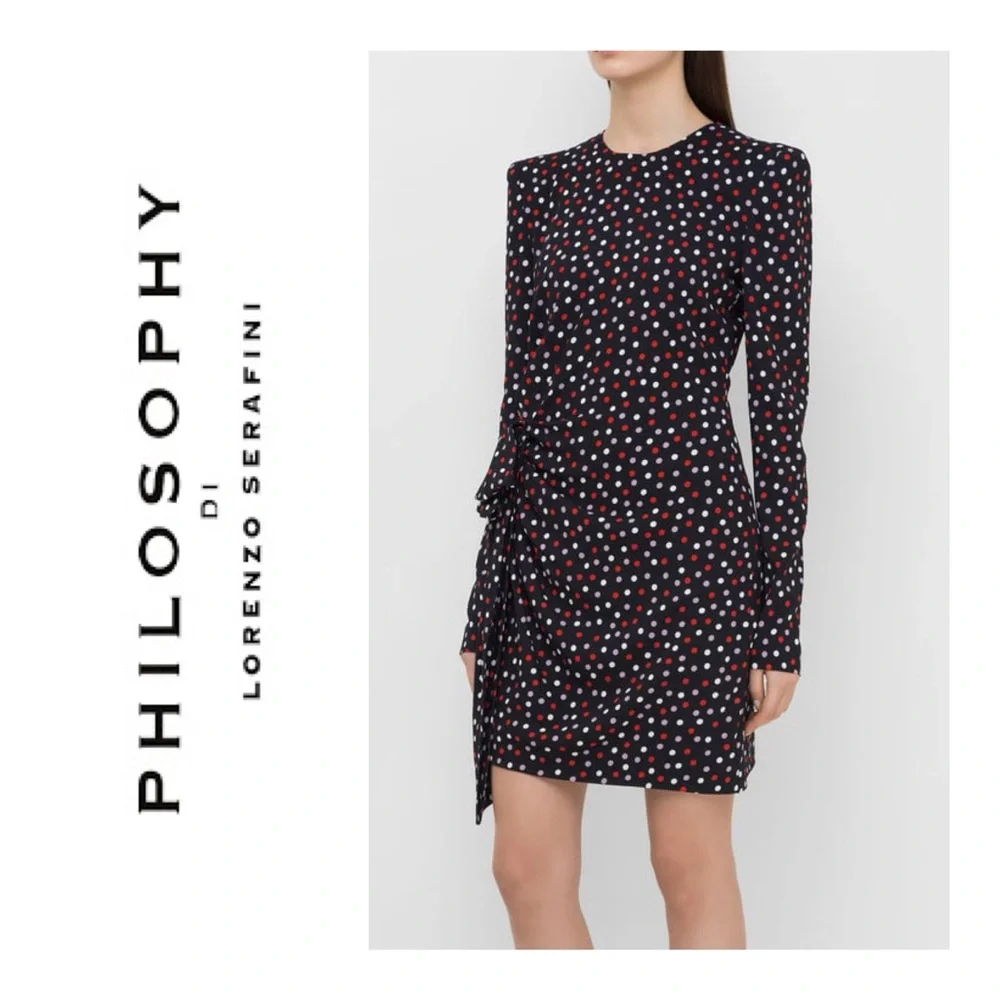 PHILOSOPHY di LORENZO SERAFINI polka dot dress size 40/ 4